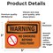 Signmission No Smoking Beyond This Point OSHA Warning Sign, Vinyl Decal, 5in W x 3.5in L, 2PK OS-2PACK-WS-D-35-L-12710 - alternate 3
